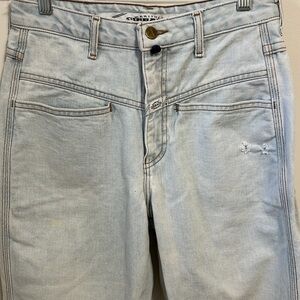 Vintage 1991 Marithe and Francois Girbaud Faded Light Wash Distressed Jeans 5/6